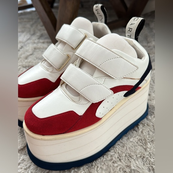 Stella McCartney Women's White Eclypse Platform Sneakers - Picture 1 of 7